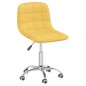 vidaXL Sillas de comedor giratorias 2 unidades tela amarillo mostaza vidaXL Sillas de comedor giratorias 2 unidades tela amarillo mostaza
