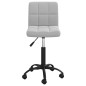 vidaXL Sillas de comedor giratorias 2 uds de terciopelo gris claro vidaXL Sillas de comedor giratorias 2 uds de terciopelo gris claro