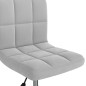 vidaXL Sillas de comedor giratorias 2 uds de terciopelo gris claro vidaXL Sillas de comedor giratorias 2 uds de terciopelo gris claro
