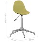vidaXL Sillas de comedor giratorias 2 unidades tela verde vidaXL Sillas de comedor giratorias 2 unidades tela verde