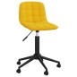 vidaXL Sillas de comedor giratorias 2 uds terciopelo amarillo vidaXL Sillas de comedor giratorias 2 uds terciopelo amarillo