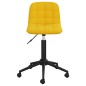 vidaXL Sillas de comedor giratorias 2 uds terciopelo amarillo vidaXL Sillas de comedor giratorias 2 uds terciopelo amarillo