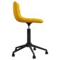 vidaXL Sillas de comedor giratorias 2 uds terciopelo amarillo vidaXL Sillas de comedor giratorias 2 uds terciopelo amarillo