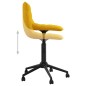 vidaXL Sillas de comedor giratorias 2 uds terciopelo amarillo vidaXL Sillas de comedor giratorias 2 uds terciopelo amarillo