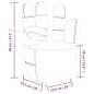 vidaXL Sillón con forma de mano de terciopelo gris claro