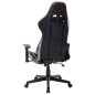 vidaXL Silla de gaming de cuero sintético negro y dorado vidaXL Silla de gaming de cuero sintético negro y dorado