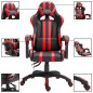 vidaXL Silla de gaming de cuero sintético rojo vidaXL Silla de gaming de cuero sintético rojo