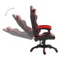 vidaXL Silla de gaming de cuero sintético rojo vidaXL Silla de gaming de cuero sintético rojo