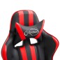 vidaXL Silla de gaming de cuero sintético rojo vidaXL Silla de gaming de cuero sintético rojo