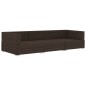 vidaXL Set sofás de jardín 3 piezas y cojines ratán sintético marrón vidaXL Set sofás de jardín 3 piezas y cojines ratán sintético marrón