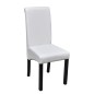 vidaXL Sillas de comedor 4 unidades cuero sintético blanco vidaXL Sillas de comedor 4 unidades cuero sintético blanco
