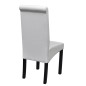 vidaXL Sillas de comedor 4 unidades cuero sintético blanco vidaXL Sillas de comedor 4 unidades cuero sintético blanco