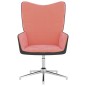 vidaXL Silla de relajación de terciopelo rosa y PVC vidaXL Silla de relajación de terciopelo rosa y PVC