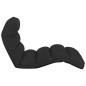 vidaXL Tumbona de suelo plegable de cuero sintético negro vidaXL Tumbona de suelo plegable de cuero sintético negro