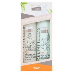 Greenfields Lote de champú y espray para perros completo 2x250 ml