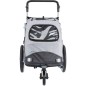 TRIXIE Remolque de bicicleta para perros gris M