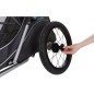 TRIXIE Remolque de bicicleta para perros gris M