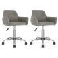 vidaXL Sillas de comedor giratorias 2 uds de terciopelo gris claro vidaXL Sillas de comedor giratorias 2 uds de terciopelo gris claro