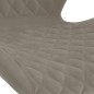 vidaXL Taburetes de cocina 2 unidades terciopelo gris claro vidaXL Taburetes de cocina 2 unidades terciopelo gris claro