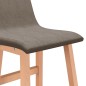 vidaXL Taburetes de cocina 2 unidades tela gris taupe vidaXL Taburetes de cocina 2 unidades tela gris taupe