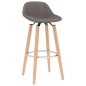 vidaXL Taburetes de cocina 2 unidades tela gris claro vidaXL Taburetes de cocina 2 unidades tela gris claro