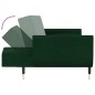 vidaXL Sofá cama de 2 plazas con dos cojines terciopelo verde oscuro vidaXL Sofá cama de 2 plazas con dos cojines terciopelo verde oscuro