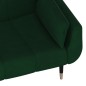 vidaXL Sofá cama de 2 plazas con dos cojines terciopelo verde oscuro vidaXL Sofá cama de 2 plazas con dos cojines terciopelo verde oscuro