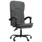vidaXL Silla de oficina reclinable de tela gris oscuro vidaXL Silla de oficina reclinable de tela gris oscuro