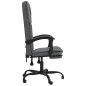 vidaXL Silla de oficina reclinable de tela gris oscuro vidaXL Silla de oficina reclinable de tela gris oscuro