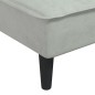 vidaXL Sofá diván de terciopelo gris claro vidaXL Sofá diván de terciopelo gris claro