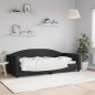 vidaXL Sofá cama tela negro 90x200 cm vidaXL Sofá cama tela negro 90x200 cm