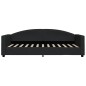 vidaXL Sofá cama tela negro 90x200 cm vidaXL Sofá cama tela negro 90x200 cm