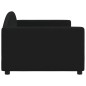 vidaXL Sofá cama tela negro 90x200 cm vidaXL Sofá cama tela negro 90x200 cm