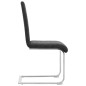 vidaXL Sillas de comedor voladizas 2 unidades cuero sintético negro vidaXL Sillas de comedor voladizas 2 unidades cuero sintético negro