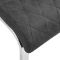 vidaXL Sillas de comedor voladizas 2 unidades cuero sintético negro vidaXL Sillas de comedor voladizas 2 unidades cuero sintético negro