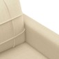 vidaXL Sofá de 3 plazas de tela crema 180 cm