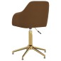 vidaXL Sillas de comedor giratorias 2 unidades terciopelo marrón vidaXL Sillas de comedor giratorias 2 unidades terciopelo marrón