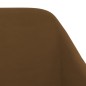 vidaXL Sillas de comedor giratorias 2 unidades terciopelo marrón vidaXL Sillas de comedor giratorias 2 unidades terciopelo marrón