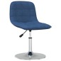 vidaXL Sillas de comedor giratorias 2 unidades tela azul vidaXL Sillas de comedor giratorias 2 unidades tela azul