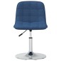 vidaXL Sillas de comedor giratorias 2 unidades tela azul vidaXL Sillas de comedor giratorias 2 unidades tela azul