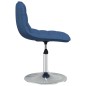 vidaXL Sillas de comedor giratorias 2 unidades tela azul vidaXL Sillas de comedor giratorias 2 unidades tela azul