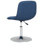 vidaXL Sillas de comedor giratorias 2 unidades tela azul vidaXL Sillas de comedor giratorias 2 unidades tela azul