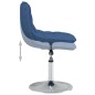 vidaXL Sillas de comedor giratorias 2 unidades tela azul vidaXL Sillas de comedor giratorias 2 unidades tela azul