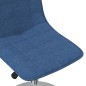 vidaXL Sillas de comedor giratorias 2 unidades tela azul vidaXL Sillas de comedor giratorias 2 unidades tela azul