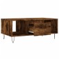 vidaXL Mesa de centro madera contrachapada roble ahumado 90x50x36,5 cm vidaXL Mesa de centro madera contrachapada roble ahumado 90x50x36,5 cm