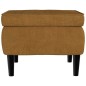vidaXL Taburete con patas de madera terciopelo marrón vidaXL Taburete con patas de madera terciopelo marrón