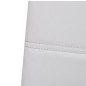 vidaXL Sillas de comedor voladizas 2 unidades cuero sintético blanco