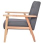 vidaXL Sillón de tela gris oscuro vidaXL Sillón de tela gris oscuro