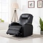 vidaXL Sillón de masaje mecedora de cuero sintético negro vidaXL Sillón de masaje mecedora de cuero sintético negro