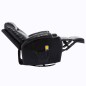 vidaXL Sillón de masaje mecedora de cuero sintético negro vidaXL Sillón de masaje mecedora de cuero sintético negro